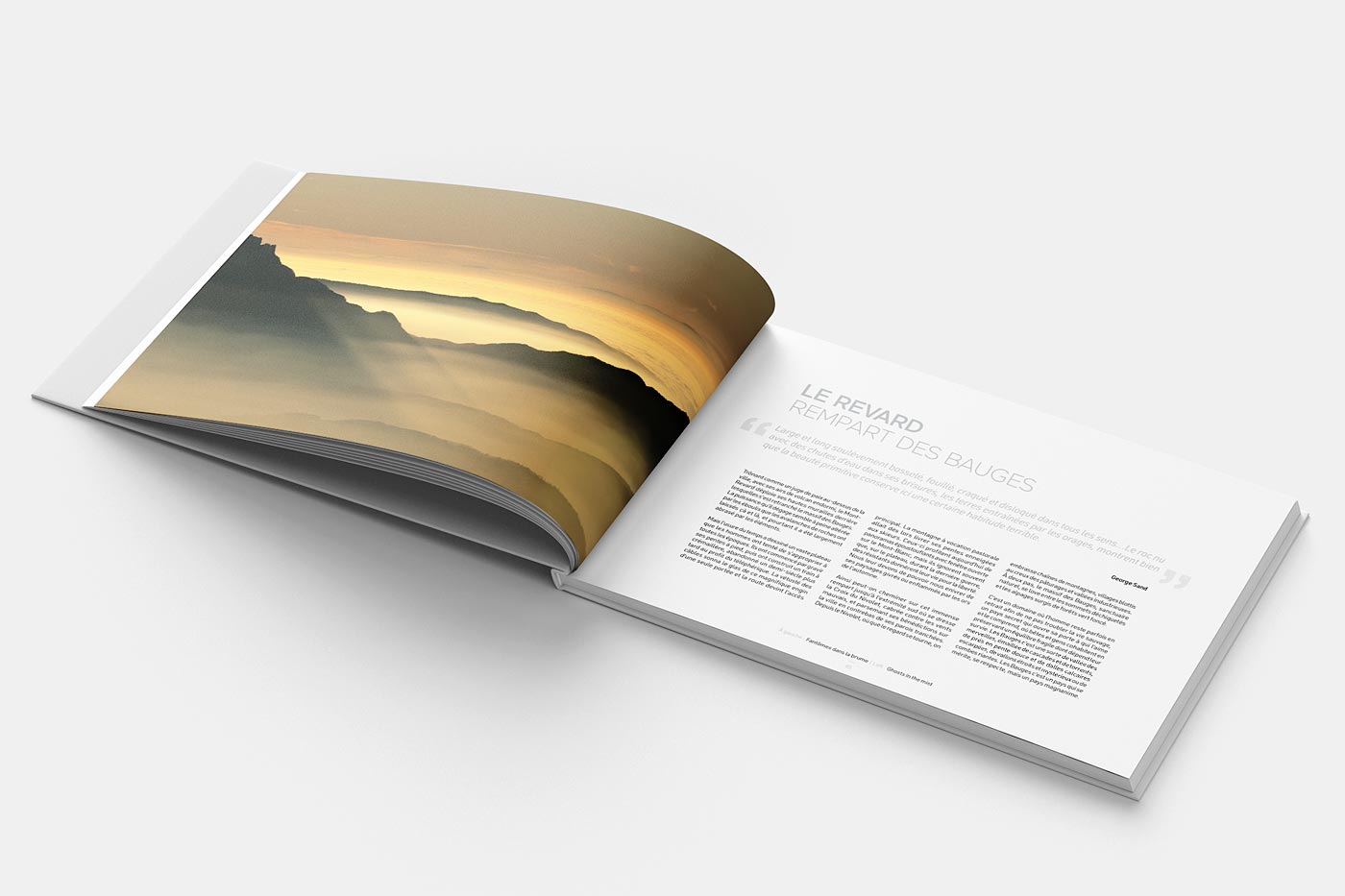 Conception graphique et mise en page du livre "Le Bourget - Aiguebelette" de Christian Molitor