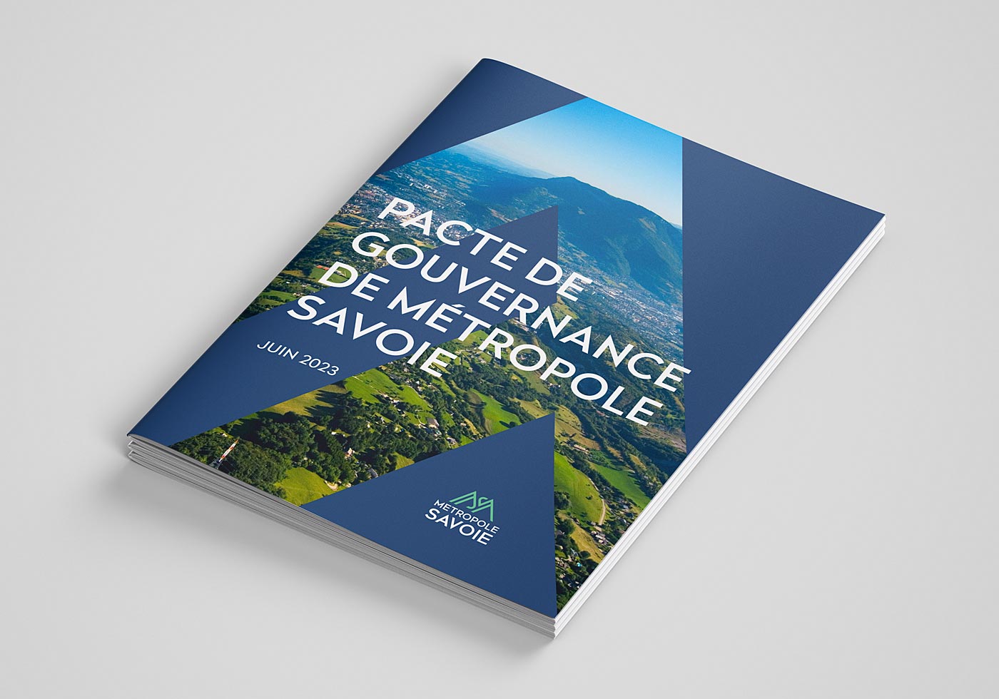 Déclinaison de l'identité visuelle de Métropole Savoie