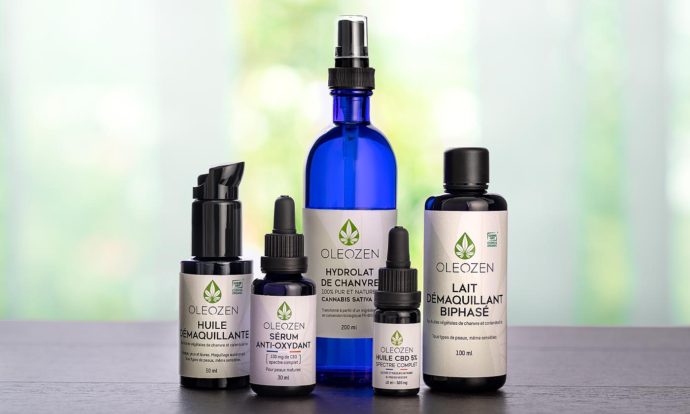 Packaging des produits de la marque Zenolea