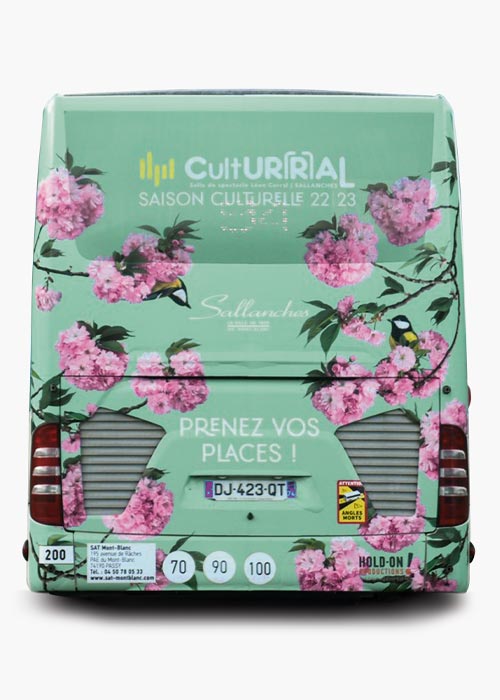 Habillage de bus Sallanches