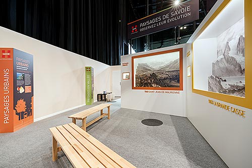 Le stand institutionnel du Conseil départemental de la Savoie